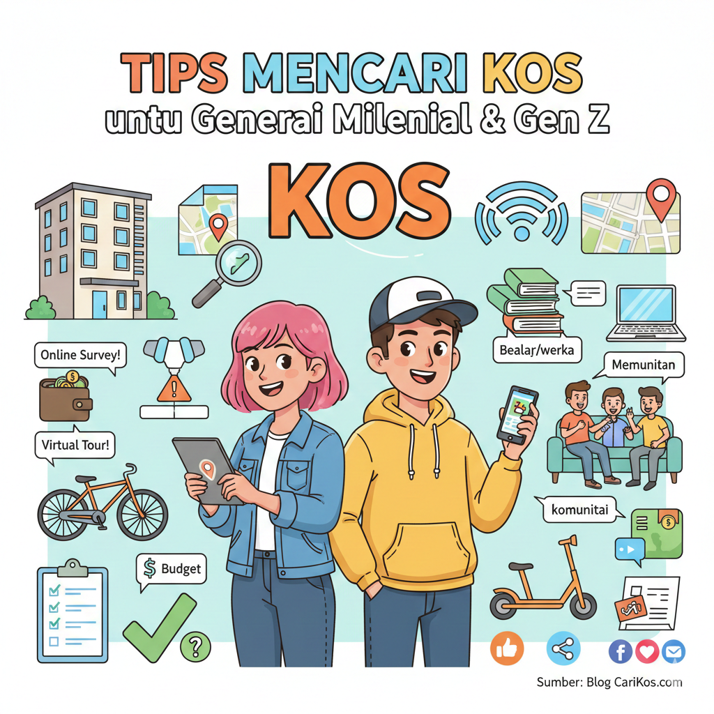 Tips Mencari Kos untuk Generasi Milenial dan Gen Z