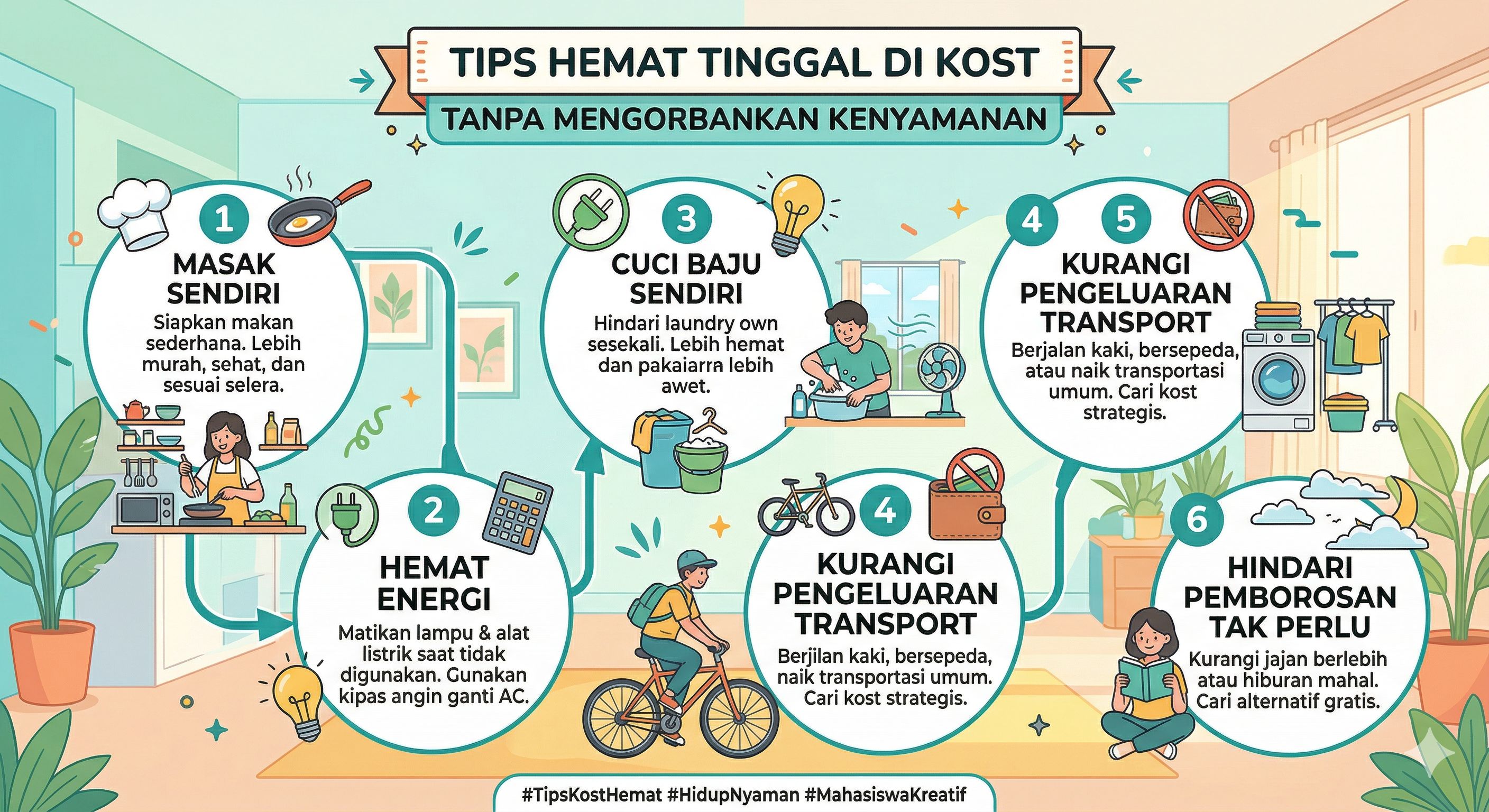 Tips Hemat Tinggal di Kost Tanpa Mengorbankan Kenyamanan